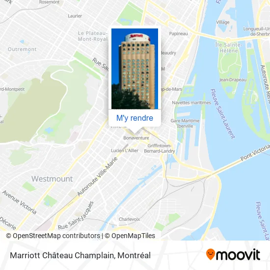 Marriott Château Champlain plan