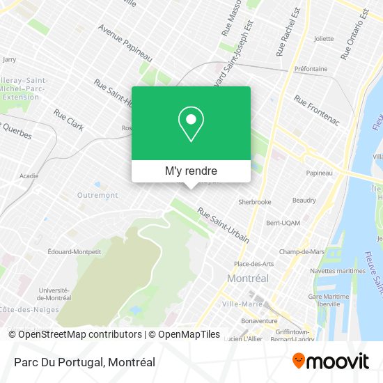 Parc Du Portugal plan