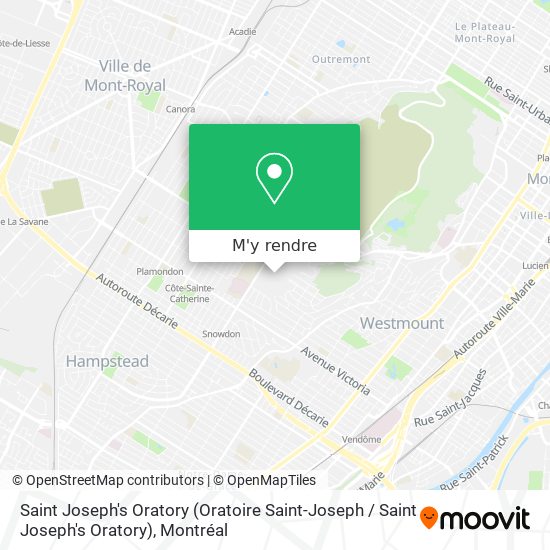 Saint Joseph's Oratory plan