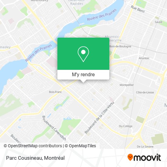 Parc Cousineau plan