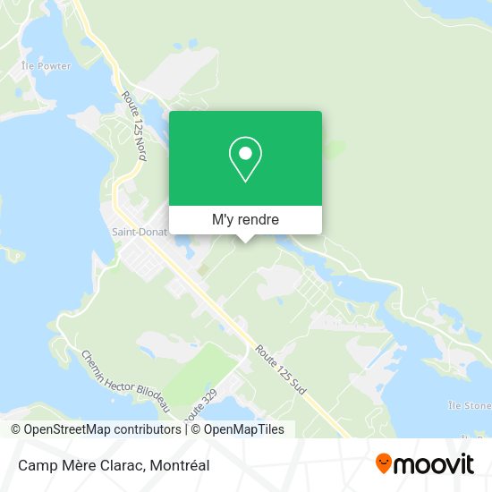 Camp Mère Clarac plan