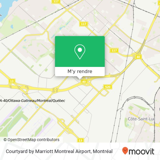 Courtyard by Marriott Montreal Airport plan