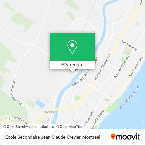 École Secondaire Jean-Claude-Crevier plan