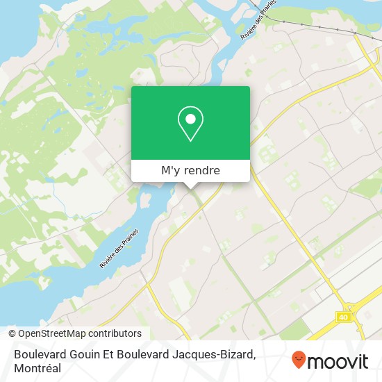 Boulevard Gouin Et Boulevard Jacques-Bizard plan