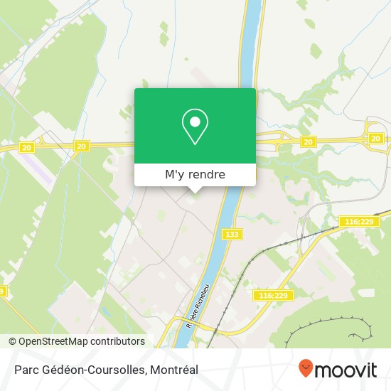 Parc Gédéon-Coursolles plan