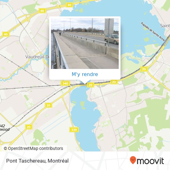 Pont Taschereau plan