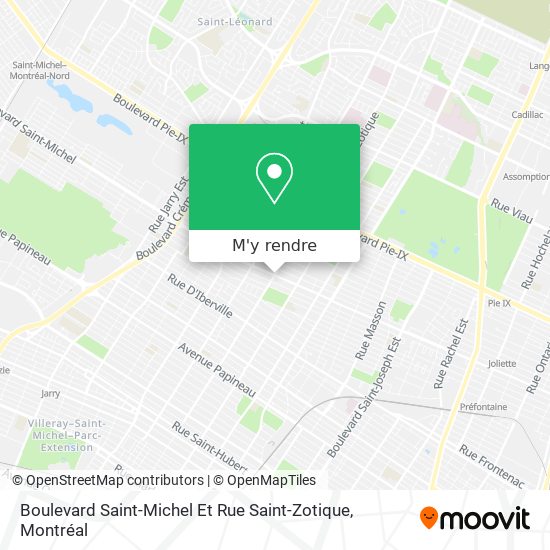 Boulevard Saint-Michel Et Rue Saint-Zotique plan