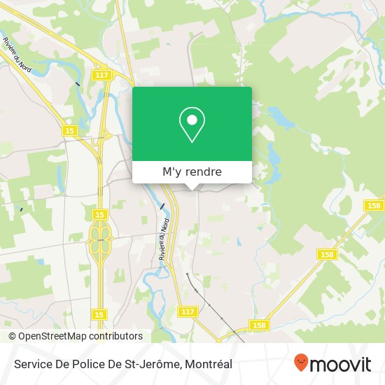 Service De Police De St-Jerôme plan