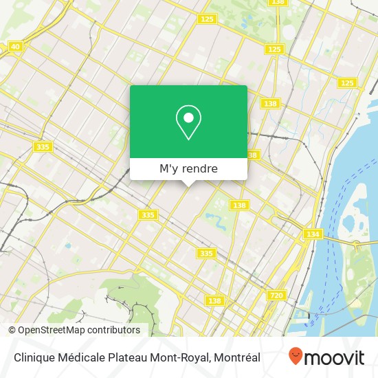 Clinique Médicale Plateau Mont-Royal plan