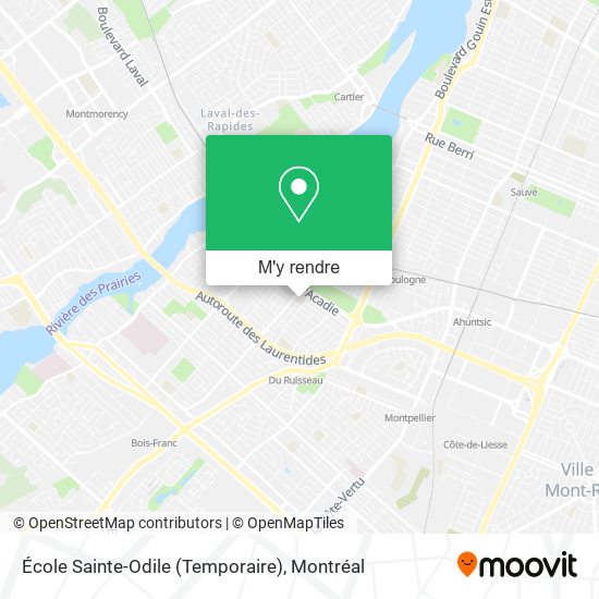 École Sainte-Odile (Temporaire) plan