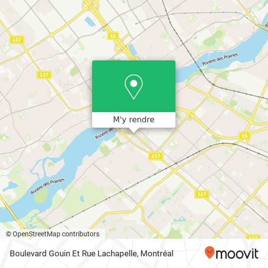 Boulevard Gouin Et Rue Lachapelle plan