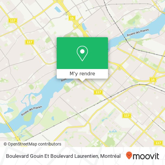 Boulevard Gouin Et Boulevard Laurentien plan