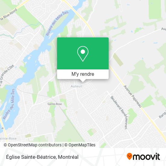 Église Sainte-Béatrice plan