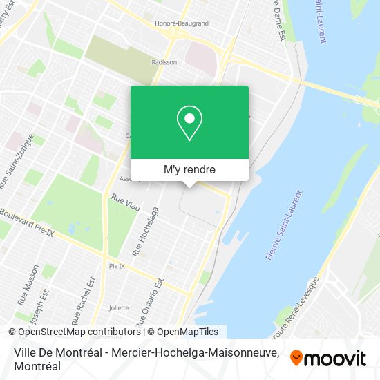 Ville De Montréal - Mercier-Hochelga-Maisonneuve plan