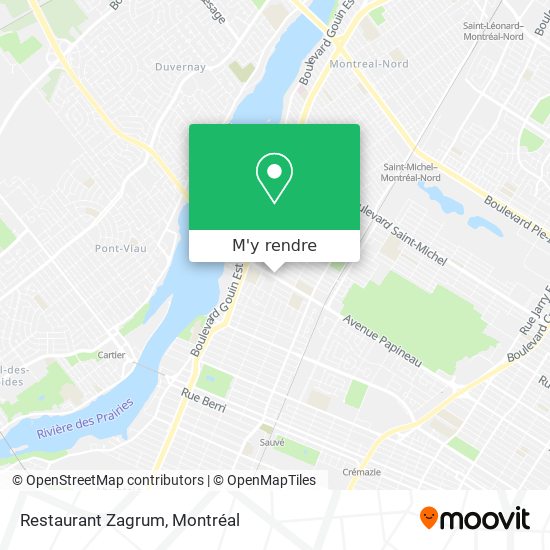 Restaurant Zagrum plan