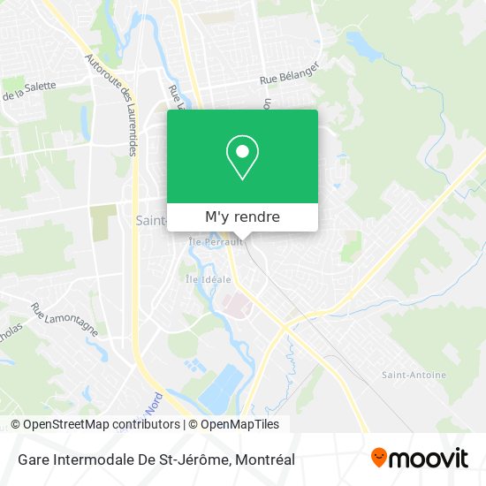 Gare Intermodale De St-Jérôme plan