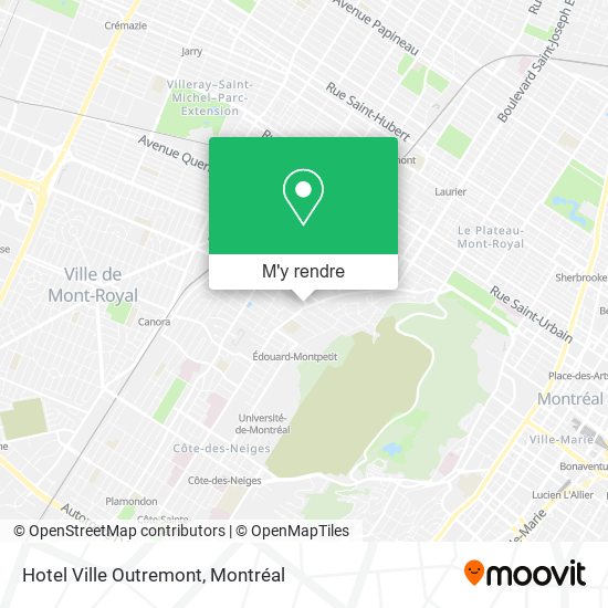 Hotel Ville Outremont plan