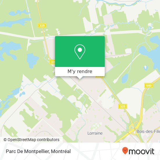 Parc De Montpellier plan