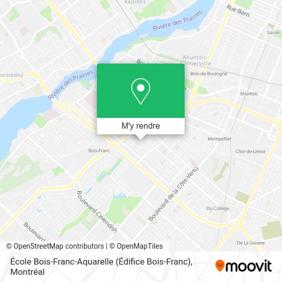 École Bois-Franc-Aquarelle (Édifice Bois-Franc) plan