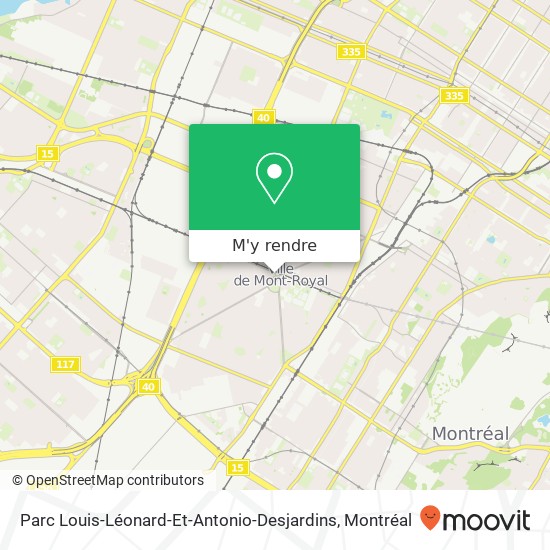 Parc Louis-Léonard-Et-Antonio-Desjardins plan