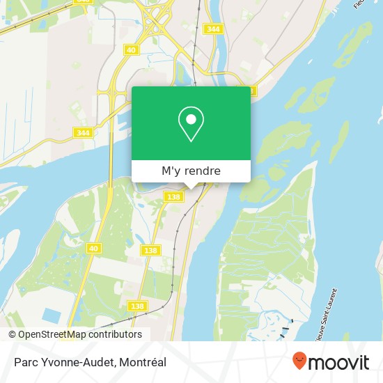 Parc Yvonne-Audet plan