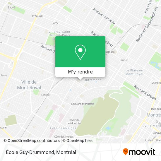 École Guy-Drummond plan