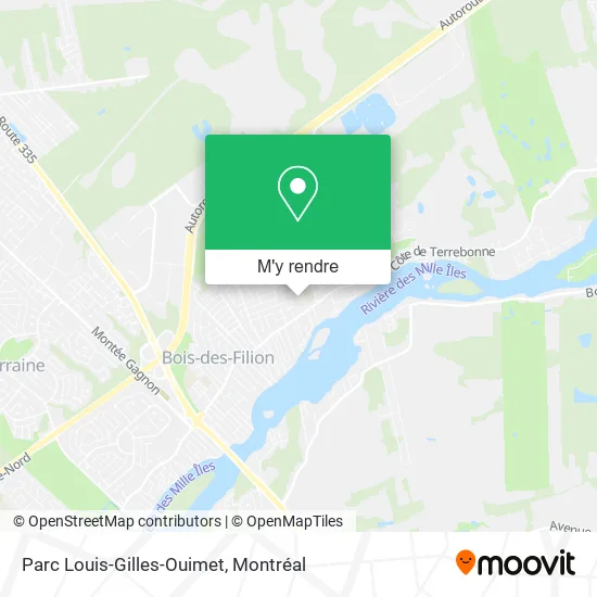 Parc Louis-Gilles-Ouimet plan