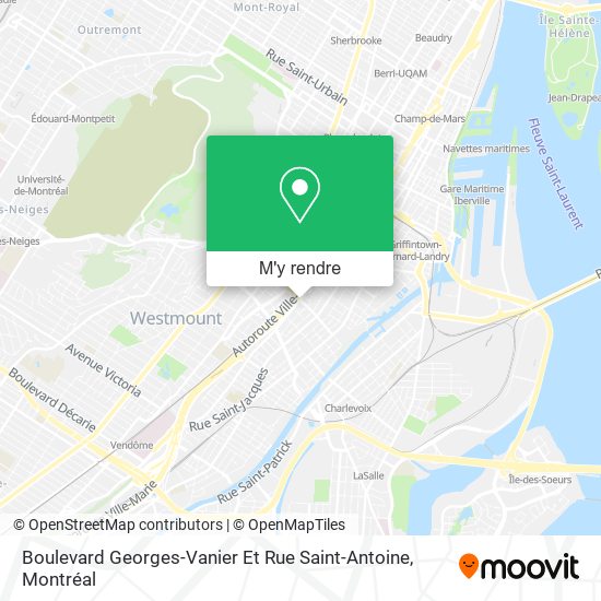 Boulevard Georges-Vanier Et Rue Saint-Antoine plan