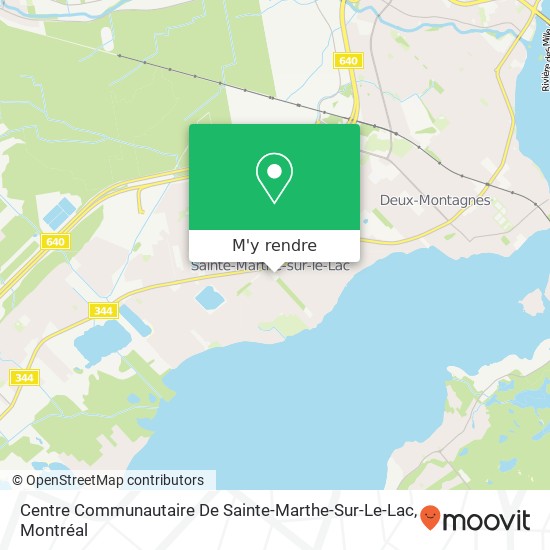 Centre Communautaire De Sainte-Marthe-Sur-Le-Lac plan