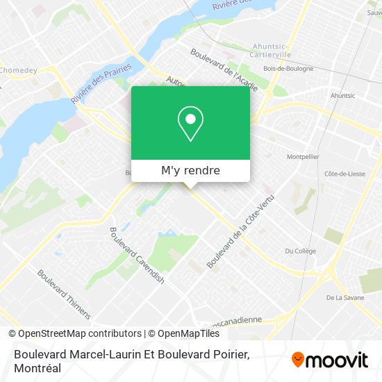 Boulevard Marcel-Laurin Et Boulevard Poirier plan