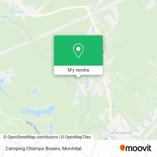 Camping Champs Boises plan