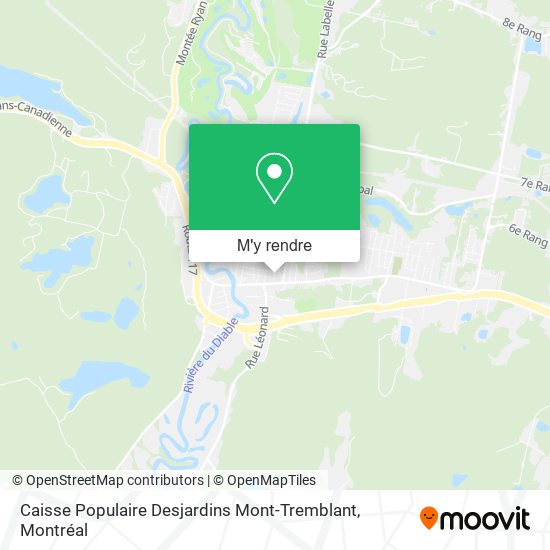 Caisse Populaire Desjardins Mont-Tremblant plan
