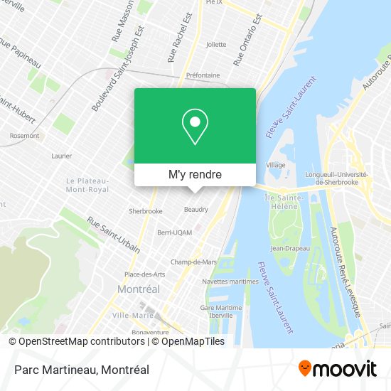 Parc Martineau plan