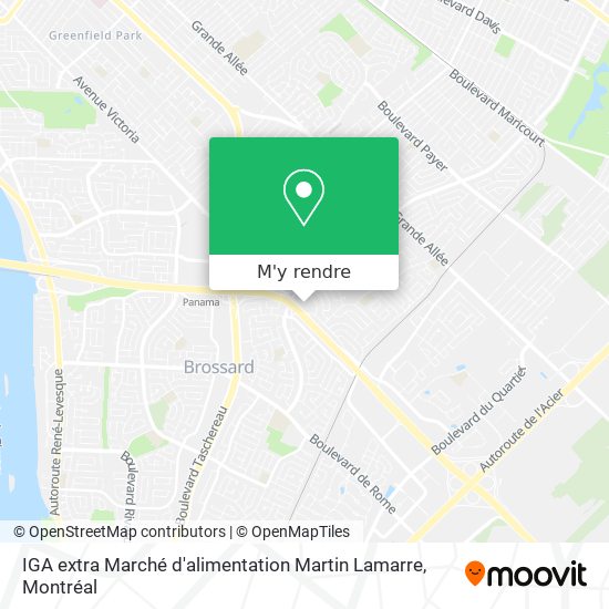 IGA extra Marché d'alimentation Martin Lamarre plan