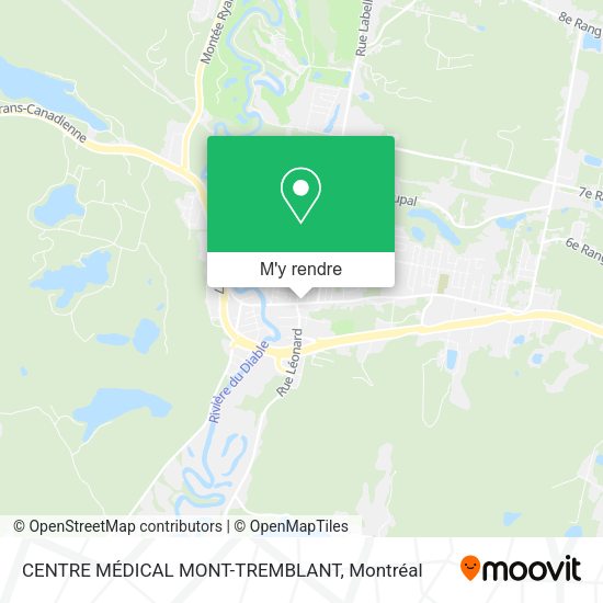 CENTRE MÉDICAL MONT-TREMBLANT plan