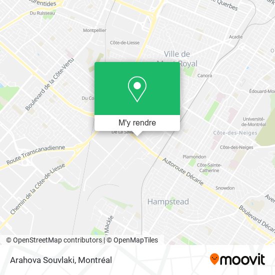 Arahova Souvlaki plan