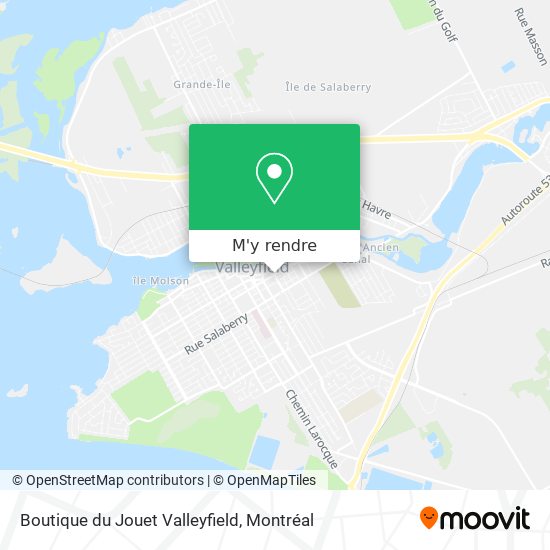 Boutique du Jouet Valleyfield plan