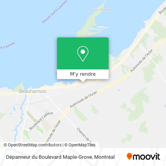 Dépanneur du Boulevard Maple-Grove plan