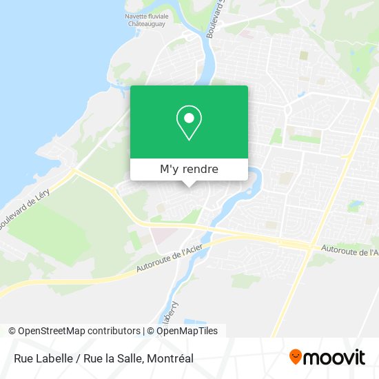 Rue Labelle / Rue la Salle plan