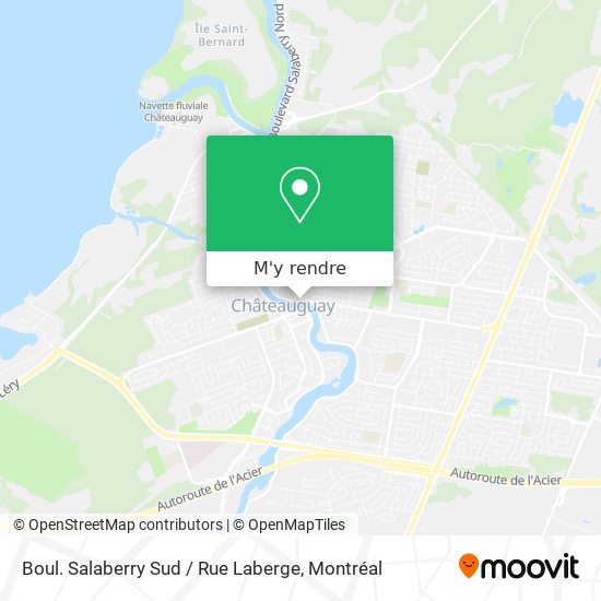 Boul. Salaberry Sud / Rue Laberge plan