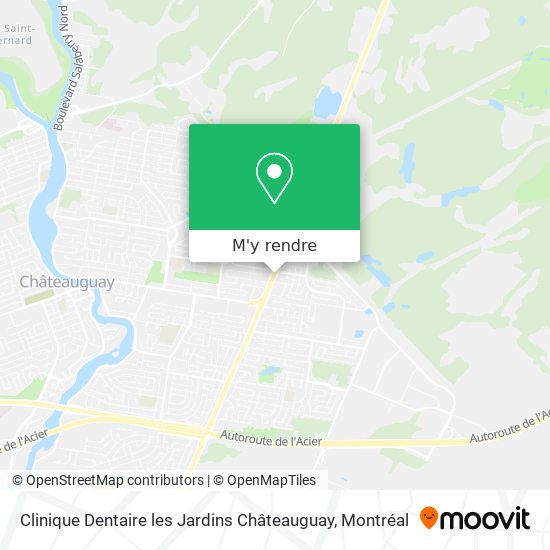 Clinique Dentaire les Jardins Châteauguay plan
