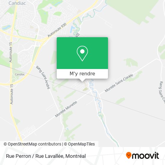 Rue Perron / Rue Lavallée plan
