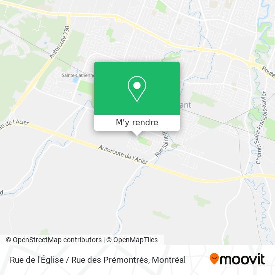 Rue de l'Église / Rue des Prémontrés plan