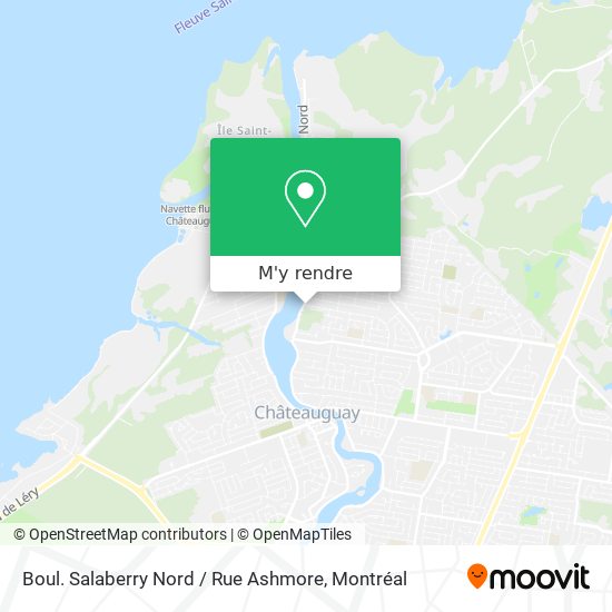 Boul. Salaberry Nord / Rue Ashmore plan