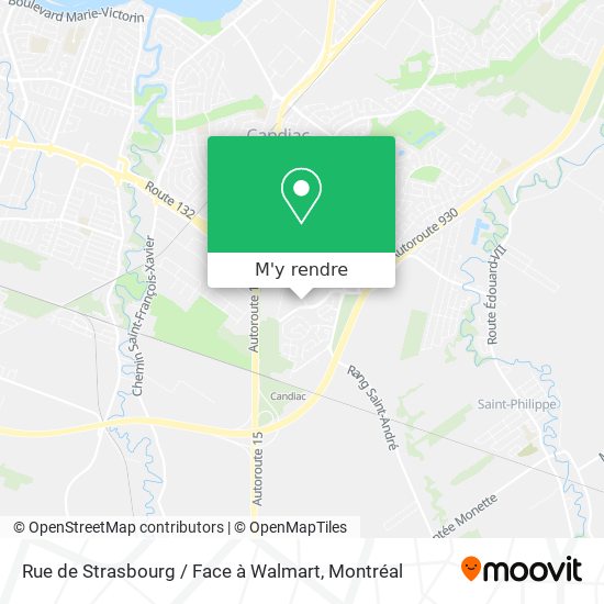 Rue de Strasbourg / Face à Walmart plan