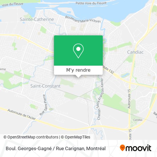 Boul. Georges-Gagné / Rue Carignan plan