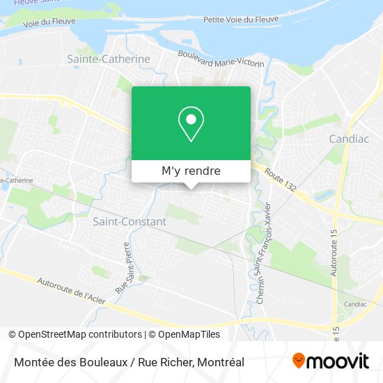 Montée des Bouleaux / Rue Richer plan