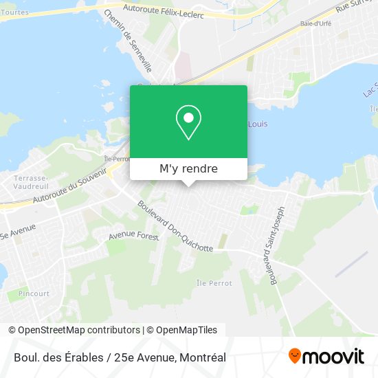 Boul. des Érables / 25e Avenue plan