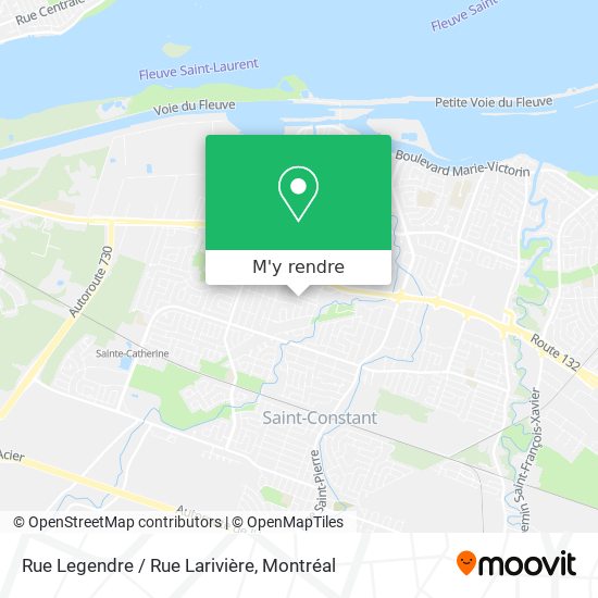 Rue Legendre / Rue Larivière plan