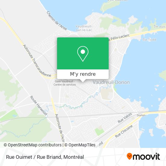 Rue Ouimet / Rue Briand plan